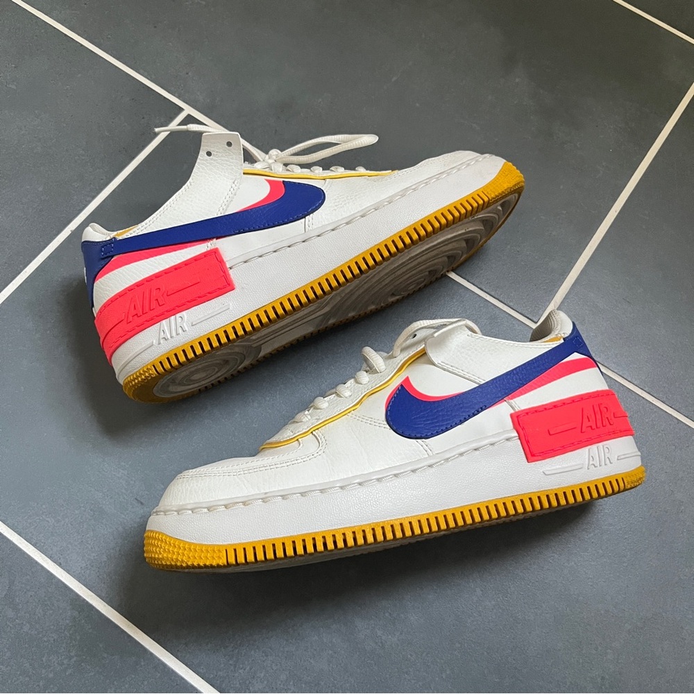Nike Air Force One - AF1 Shadow White Crimson Blue